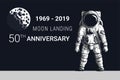Astronaut moon landing 50th anniversary