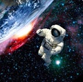 Astronaut in outer space Royalty Free Stock Photo