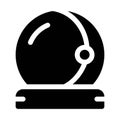 Astronaut outfit icon in line style. Astronaut symbol