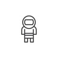 Astronaut outline icon