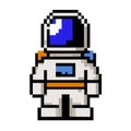 Astronaut Pixel Art animated game design 8 bit and 16 bit