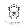 Astronaut pixel perfect linear icon