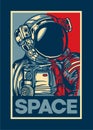 ASTRONAUT POSTER Royalty Free Stock Photo