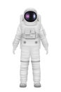 Astronaut realistic. Space travelers professional costume cosmos exploring universe in rocket decent vector astronaut