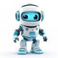 Astronaut Robot 3d modeling, with eyes Royalty Free Stock Photo