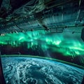 An astronaut's view from the International Space Station Royalty Free Stock Photo