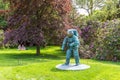 Astronaut sculpture by Daniel Arsham in Yorkshire Sculpture Park. Royalty Free Stock Photo