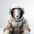 Astronaut Sheep: A Unique Artwork Of A Sheep In Space Suit