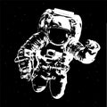 Astronaut on space background - Elements of this Image Furnished by NASA