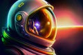 astronaut in space suit in space portrait. Generative AI Royalty Free Stock Photo