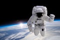 Astronaut at spacewalk Royalty Free Stock Photo