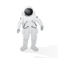 Astronaut standing on white background Royalty Free Stock Photo