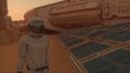 Astronaut on the surface of Mars. Mars colonization concept. 3D illustration Royalty Free Stock Photo
