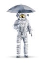 Astronaut with umbrella