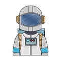 Astronaut wear equiment scribble