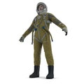 Astronaut Wearing Space Suit Strizh Standing Pose Isolated on White Background 3D Illustration Royalty Free Stock Photo