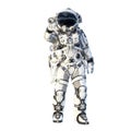 Astronaut on white. Mixed media Royalty Free Stock Photo