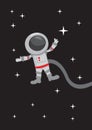 Astronaut Zero Gravity in Outer Space