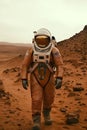 Astronauts embarking on a daring exploration of a distant planet, venturing into the unknown. Generative Ai