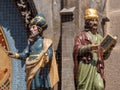 Astronomer and Chronicler Figures on the Astronomical Clock in Prague, Czech Republic