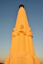 Astronomer`s monument at the Griffith Observatory in Los Angeles Royalty Free Stock Photo