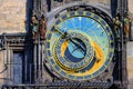 The astronomic clock Horologe in Prague, Czech Republic Royalty Free Stock Photo