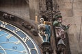 Astronomic clock in the old square in the city of Prague