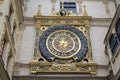 Astronomic clock at Rue du Gros-Horloge (1389). Royalty Free Stock Photo