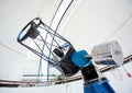 Astronomic observatory telescope in a dome