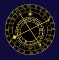 Astronomical clock Royalty Free Stock Photo