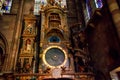 Astronomical clock in the Cathedral of Our Lady of Strasbourg in Strasbourg, France Royalty Free Stock Photo