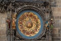 Astronomical Clock detail with Calendar Plate at Old Town Hall - Prague, Czech Republic Royalty Free Stock Photo