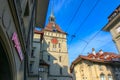 Astronomical clock on the medieval Zytglogge clock tower Royalty Free Stock Photo