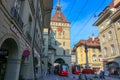 Astronomical clock on the medieval Zytglogge clock tower Royalty Free Stock Photo