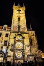 Astronomical clock, Old town hall, Prague, Czech republic Royalty Free Stock Photo