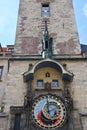 Astronomical Clock in Old Town, Prague in the Czech Republic Royalty Free Stock Photo