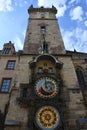Astronomical Clock in Old Town, Prague in the Czech Republic Royalty Free Stock Photo