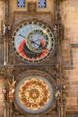 Astronomical clock in Old Town Square Prague Royalty Free Stock Photo