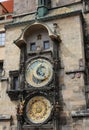 Astronomical Clock in Old Town Square Prague Czech Republic Royalty Free Stock Photo