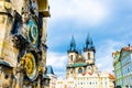 Astronomical clock Orloj in Prague Royalty Free Stock Photo