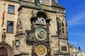 Astronomical clock Orloj in Prague - famous chimes.