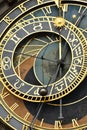 Astronomical Clock in Prague close-up view