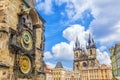 Astronomical clock in Prague, Czech Republic Royalty Free Stock Photo