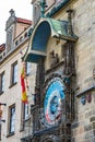 Astronomical clock on Prague in Czech Republic. Royalty Free Stock Photo