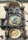 Astronomical clock on Staromestska Square, Prague Royalty Free Stock Photo