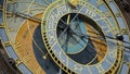 Astronomical Clock Tower detail in Old Town of Prague, Czech Republic. Astronomical clock was created in 1410 by the watchmaker Mi Royalty Free Stock Photo