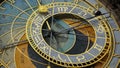 Astronomical Clock Tower detail in Old Town of Prague, Czech Republic. Astronomical clock was created in 1410 by the watchmaker Mi Royalty Free Stock Photo