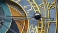 Astronomical Clock Tower detail in Old Town of Prague, Czech Republic. Astronomical clock was created in 1410 by the watchmaker Mi Royalty Free Stock Photo