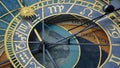 Astronomical Clock Tower detail in Old Town of Prague, Czech Republic. Astronomical clock was created in 1410 by the watchmaker Mi Royalty Free Stock Photo