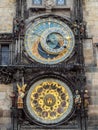 Astronomical clock tower at Prague old town square, Czech Republic. Royalty Free Stock Photo